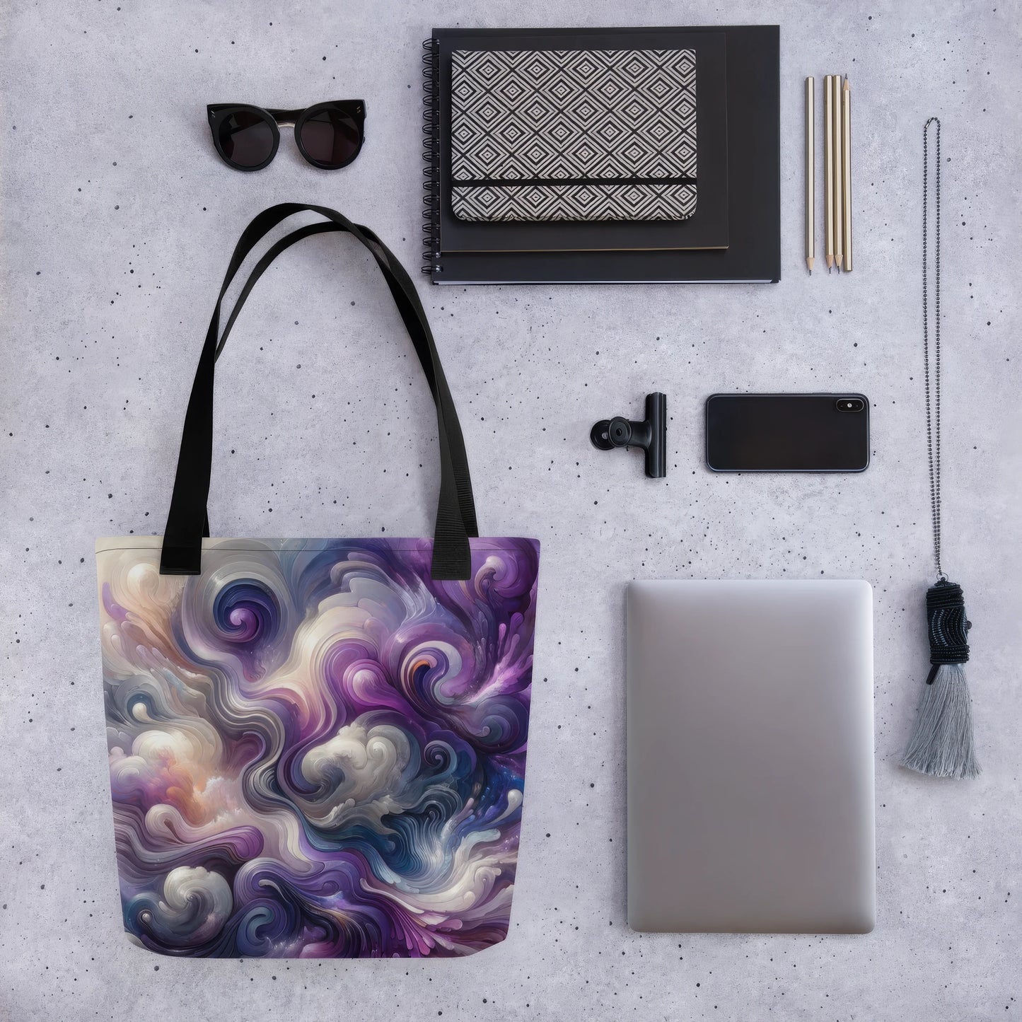 Abstract Art Tote Bag: Cerebral Symphony