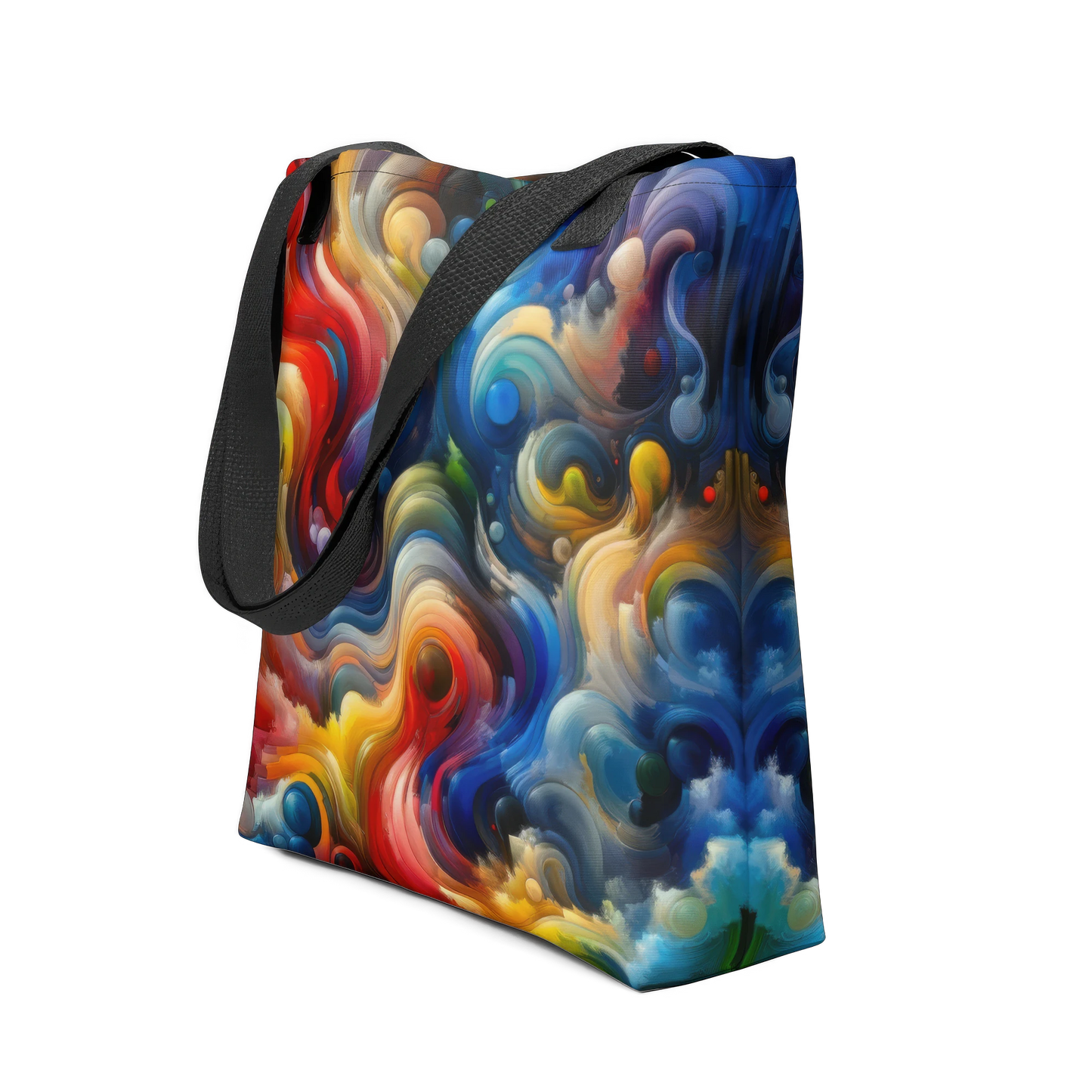 Abstract Art Tote Bag: Dynamic Flux