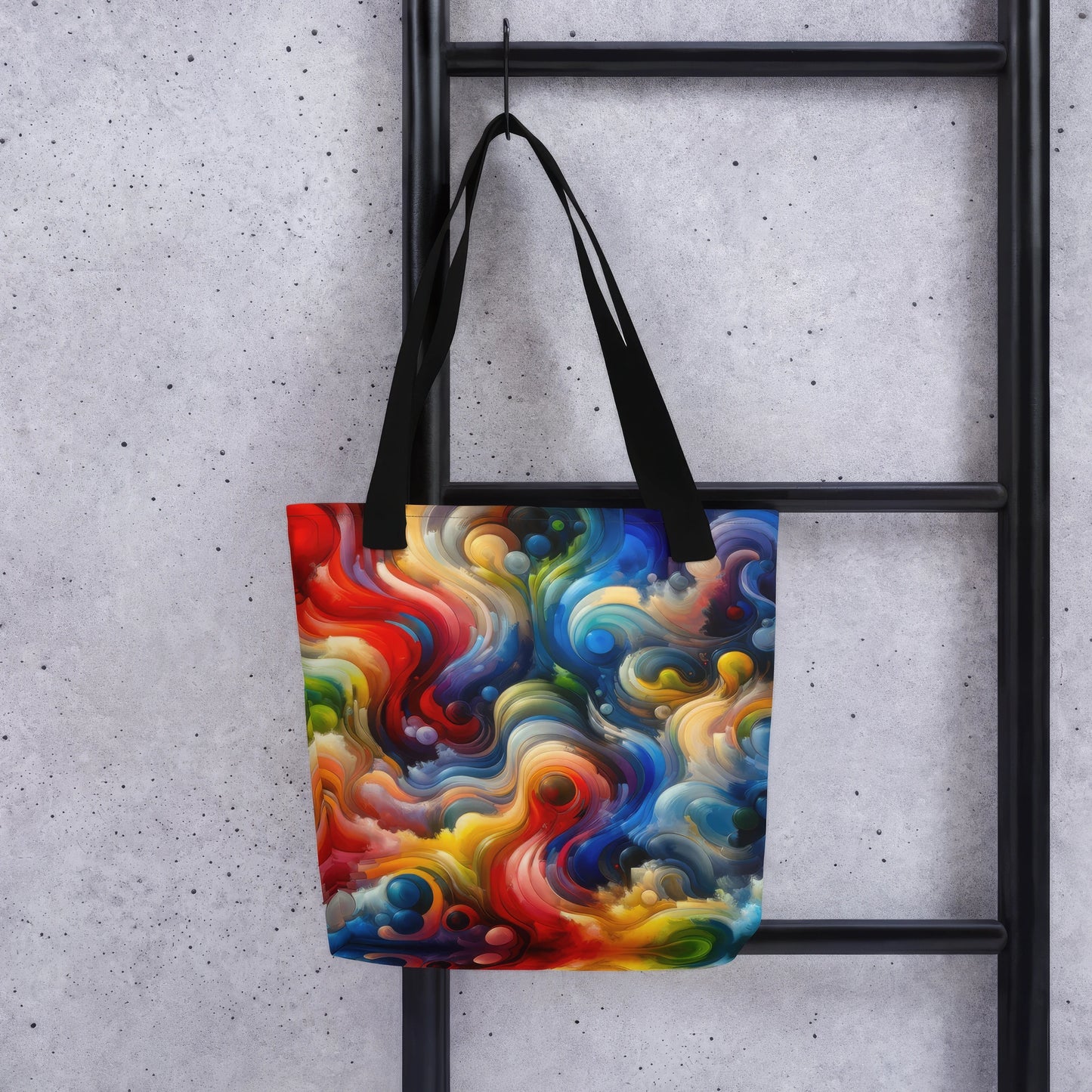 Abstract Art Tote Bag: Dynamic Flux