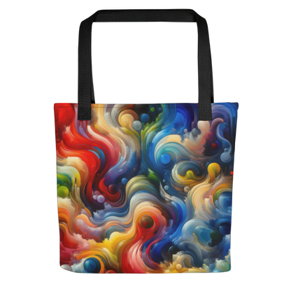 Abstract Art Tote Bag: Dynamic Flux