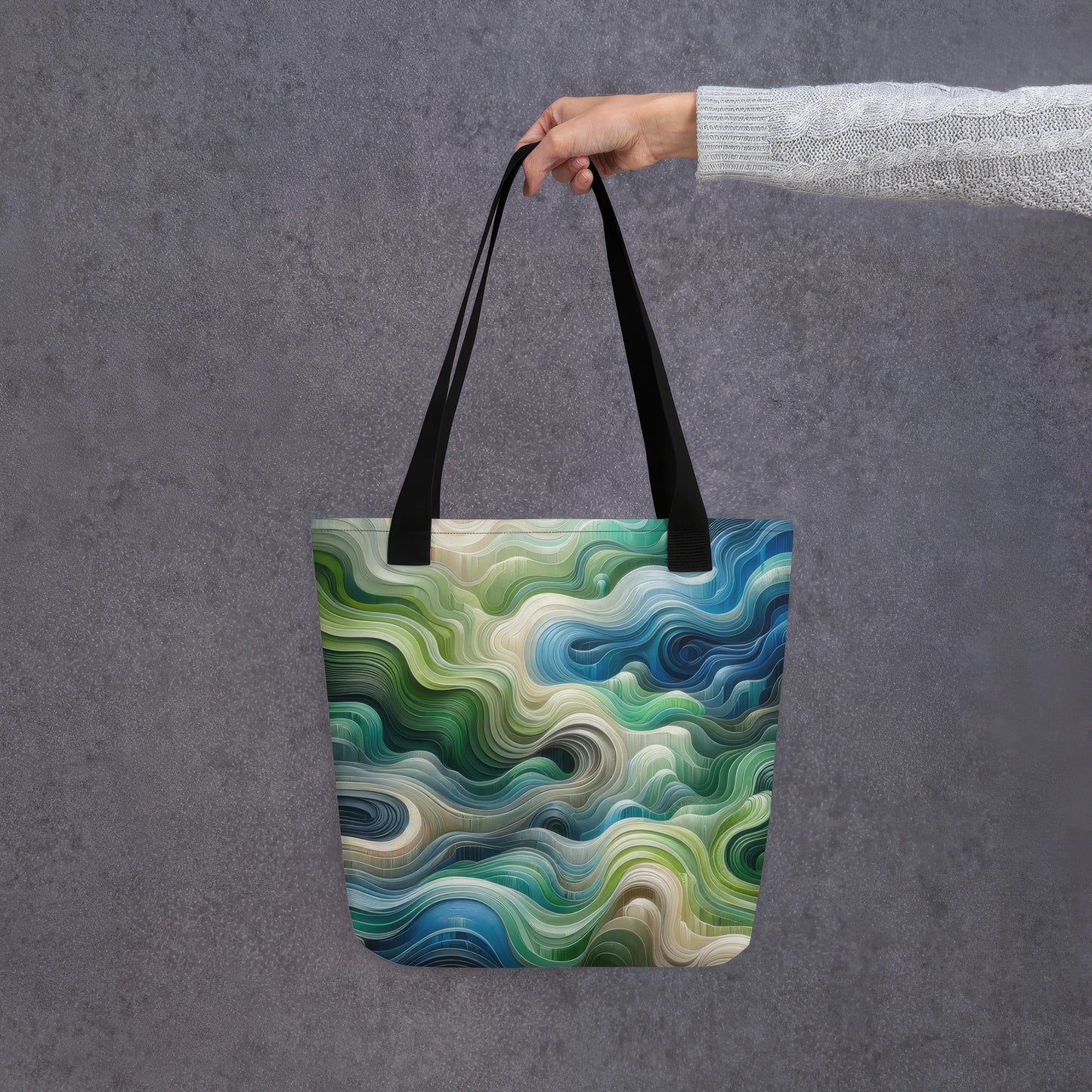 Abstract Art Tote Bag: Progressive Currents