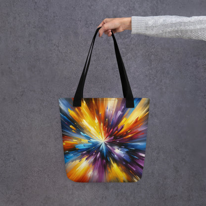 Abstract Art Tote Bag: Inquisitive Spectrum
