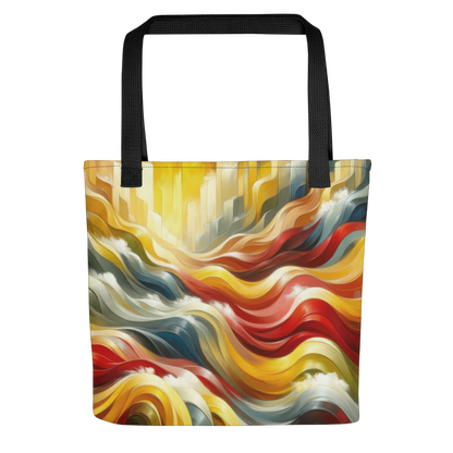 Abstract Art Tote Bag: Empowerment Waves