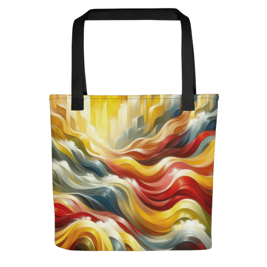 Abstract Art Tote Bag: Empowerment Waves