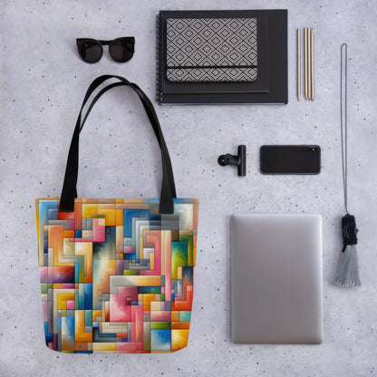 Abstract Art Tote Bag: Harmony in Diversity