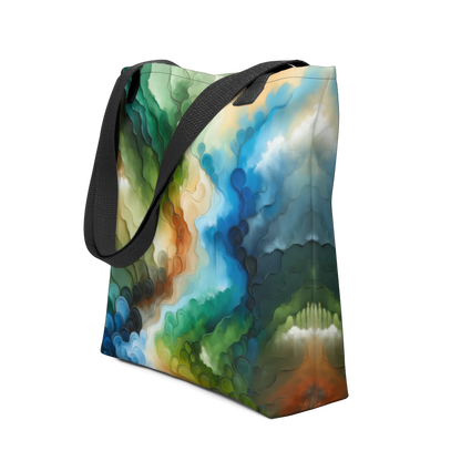 Abstract Art Tote Bag: Evolving Essence