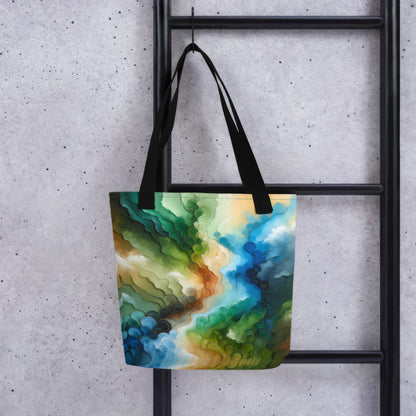 Sac fourre-tout d’art abstrait : Essence en évolution