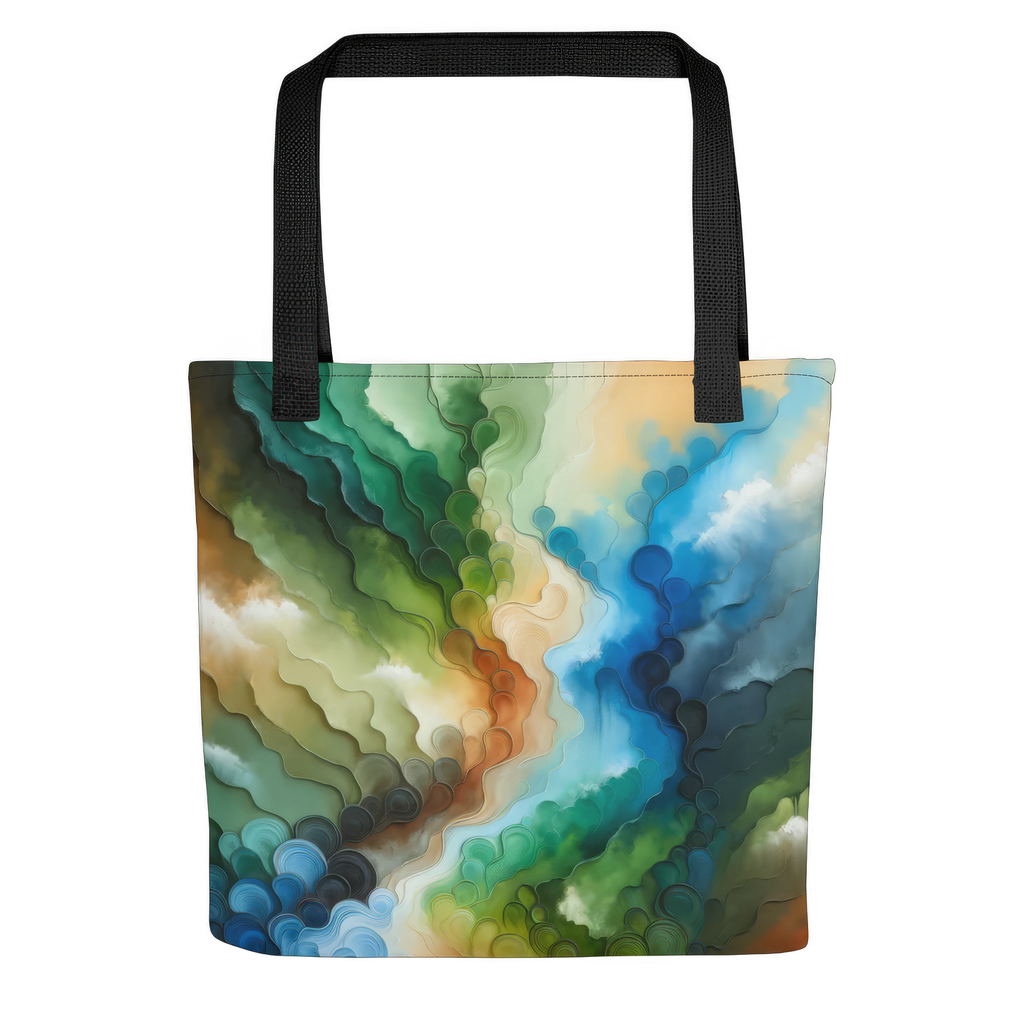 Sac fourre-tout d’art abstrait : Essence en évolution