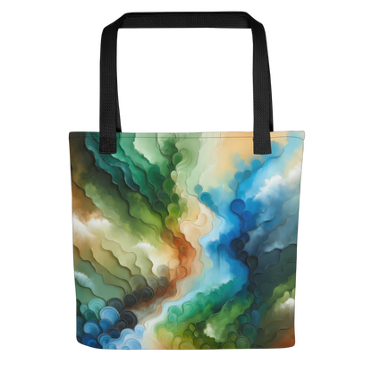 Abstract Art Tote Bag: Evolving Essence