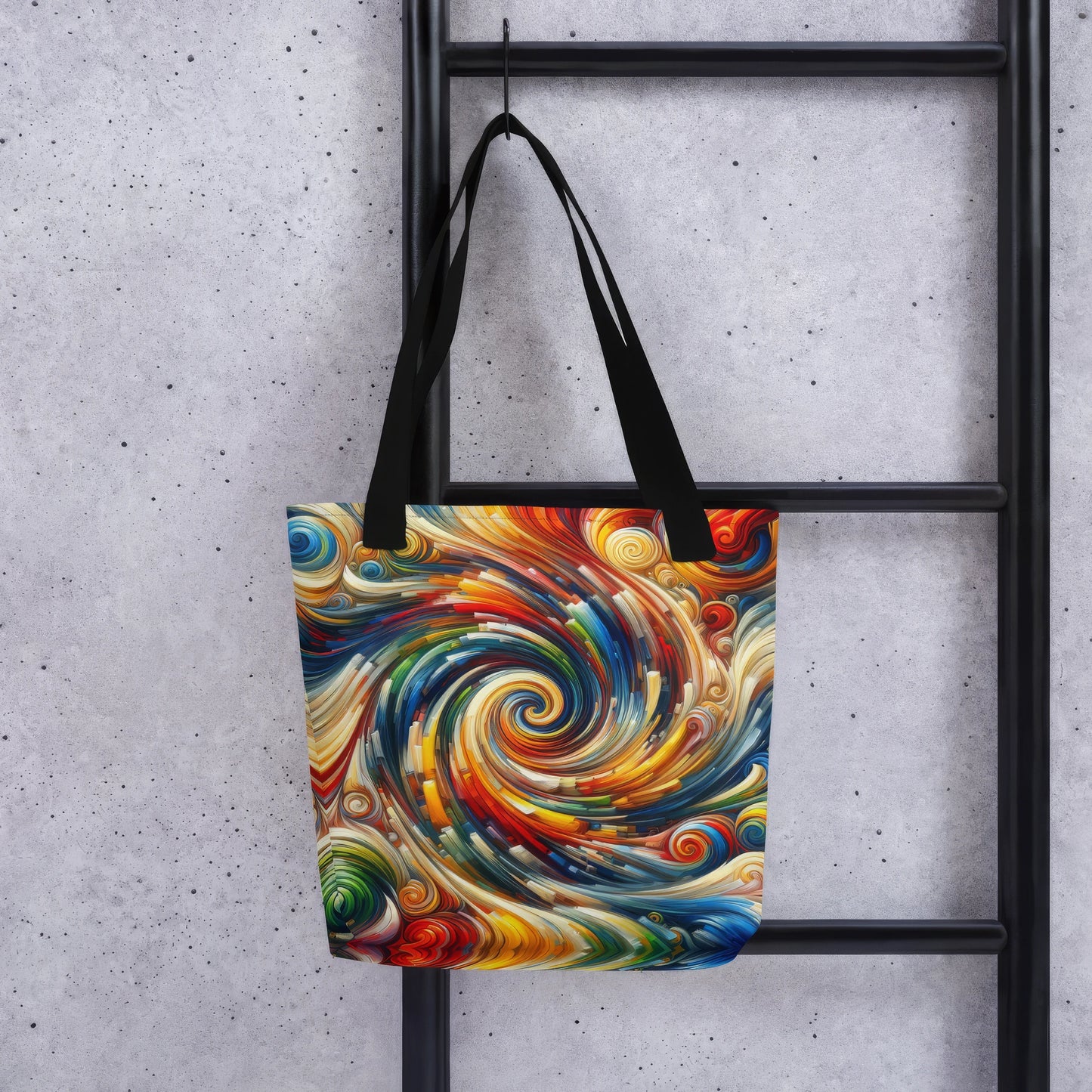 Abstract Art Tote Bag: Dynamic Whirl