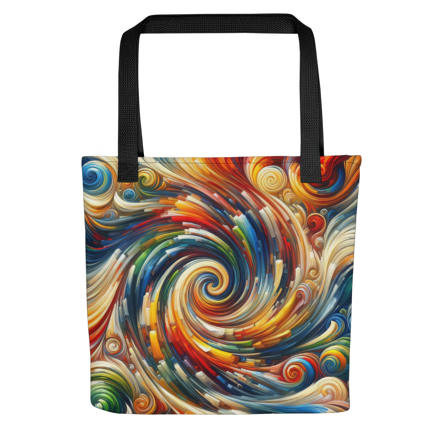 Abstract Art Tote Bag: Dynamic Whirl