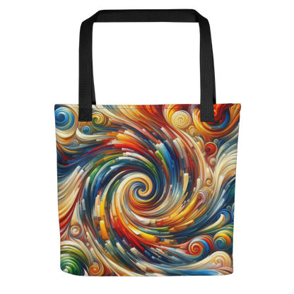 Abstract Art Tote Bag: Dynamic Whirl