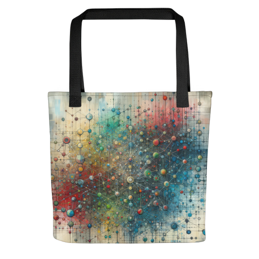 Abstract Art Tote Bag: Connective Complexity