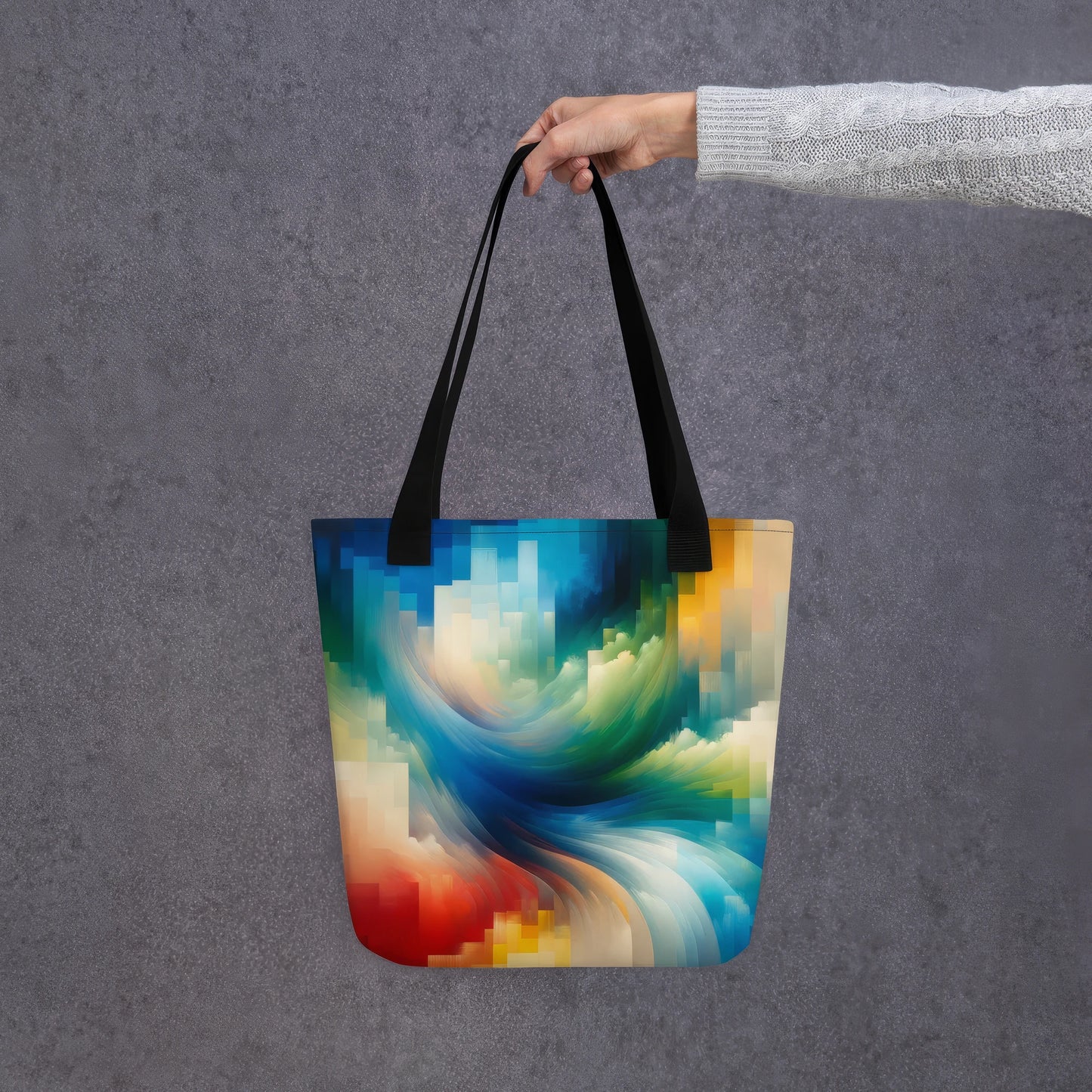 Abstract Art Tote Bag: Synthesized Spectrum