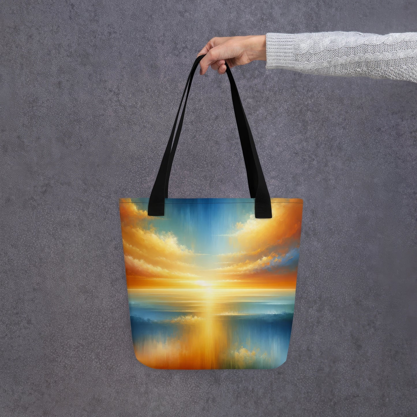 Abstract Art Tote Bag: Horizon of Hopes
