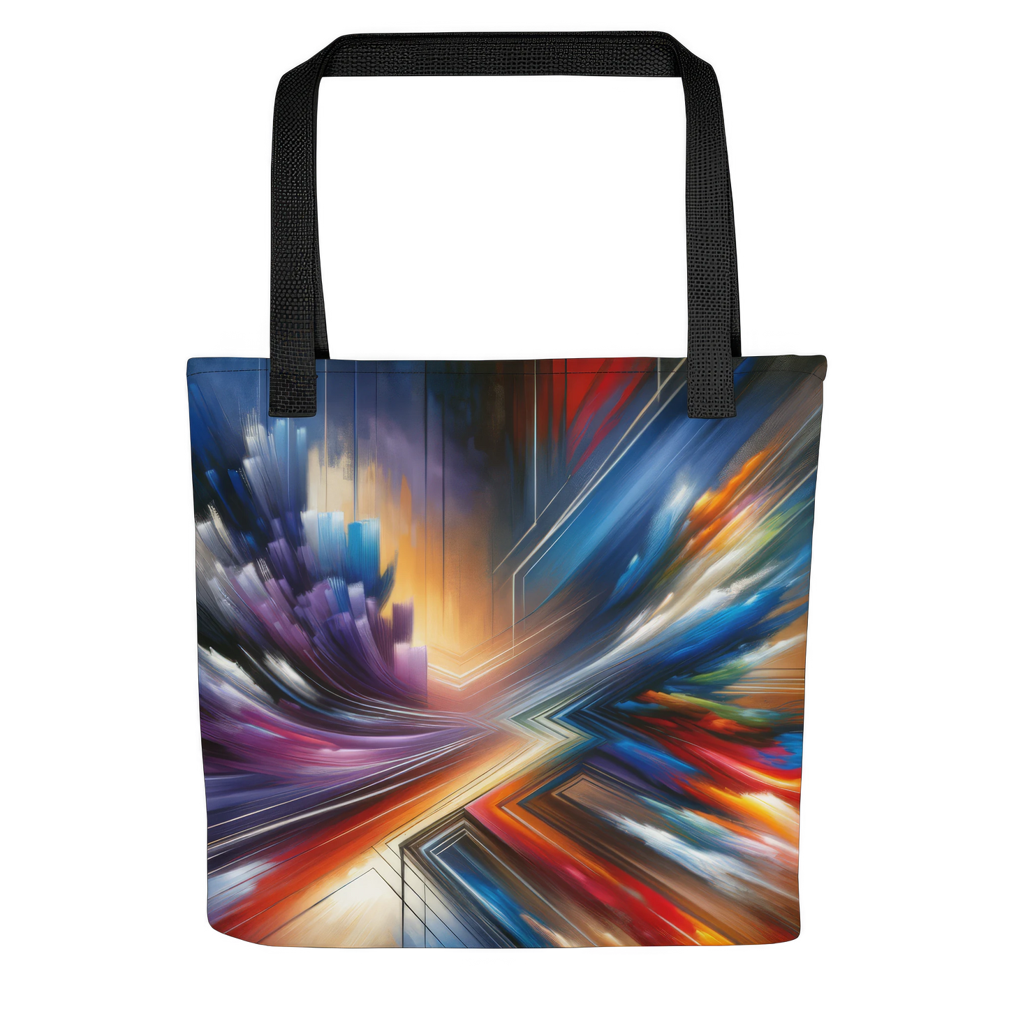 Abstract Art Tote Bag: Foresight's Canvas