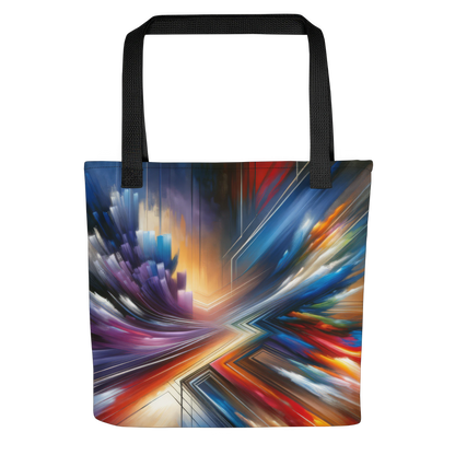 Abstract Art Tote Bag: Foresight's Canvas