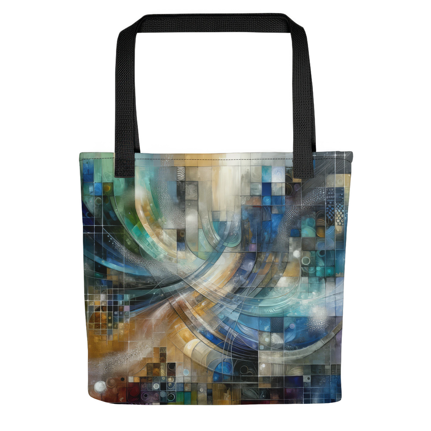 Abstract Art Tote Bag: Confluence of Insights