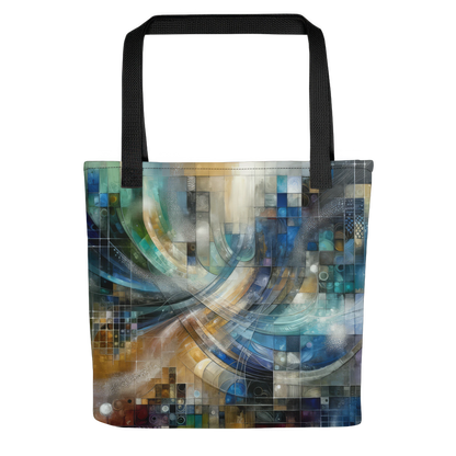 Abstract Art Tote Bag: Confluence of Insights