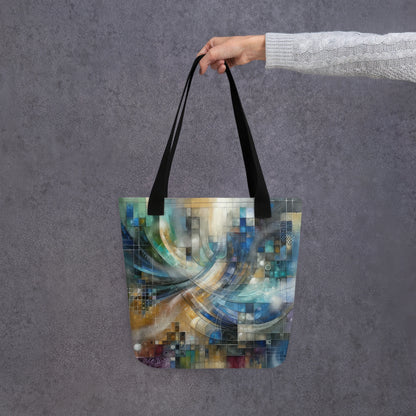 Abstract Art Tote Bag: Confluence of Insights