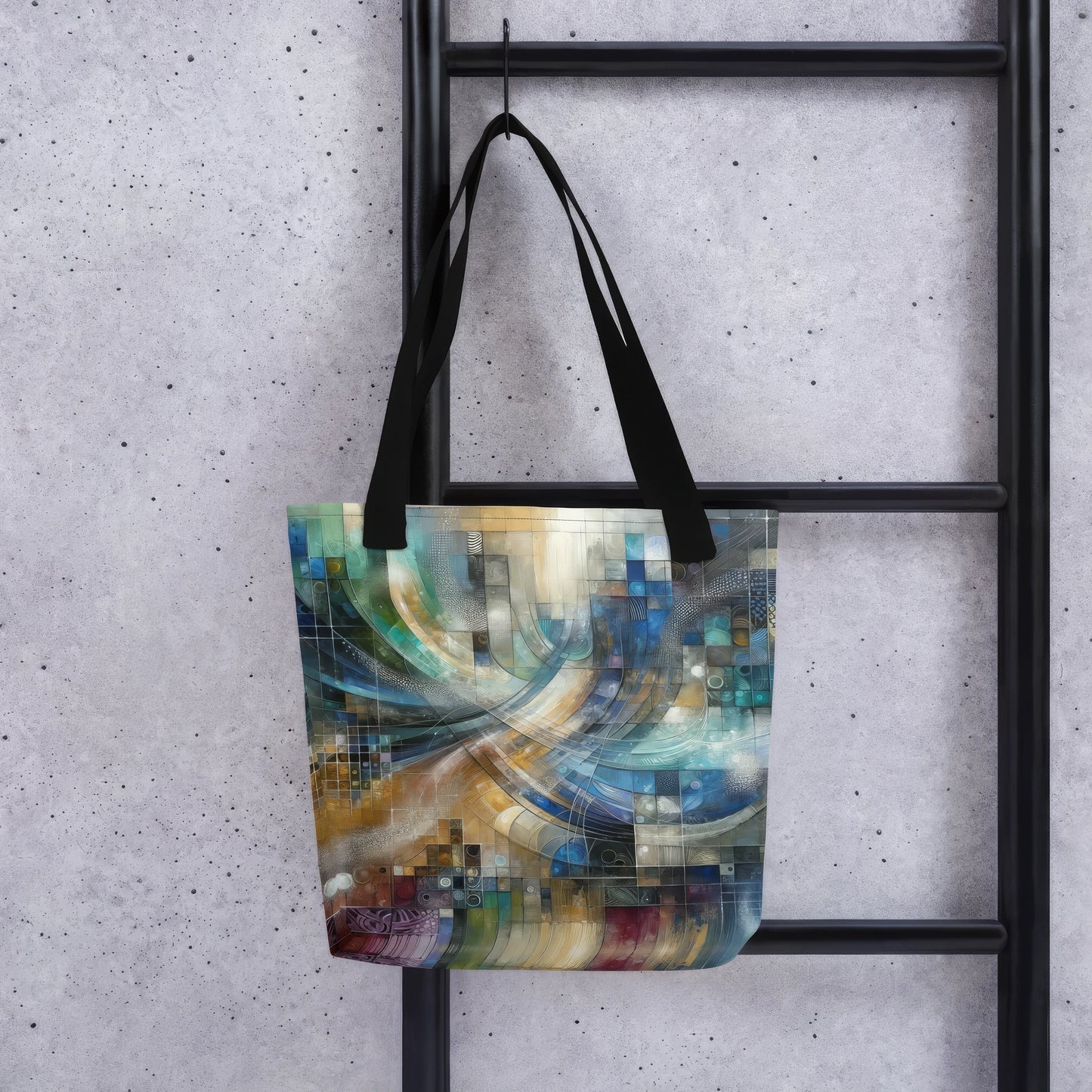 Abstract Art Tote Bag: Confluence of Insights