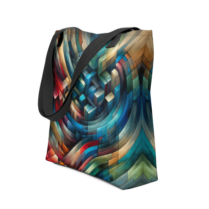 Abstract Art Tote Bag: Continuum Canvas