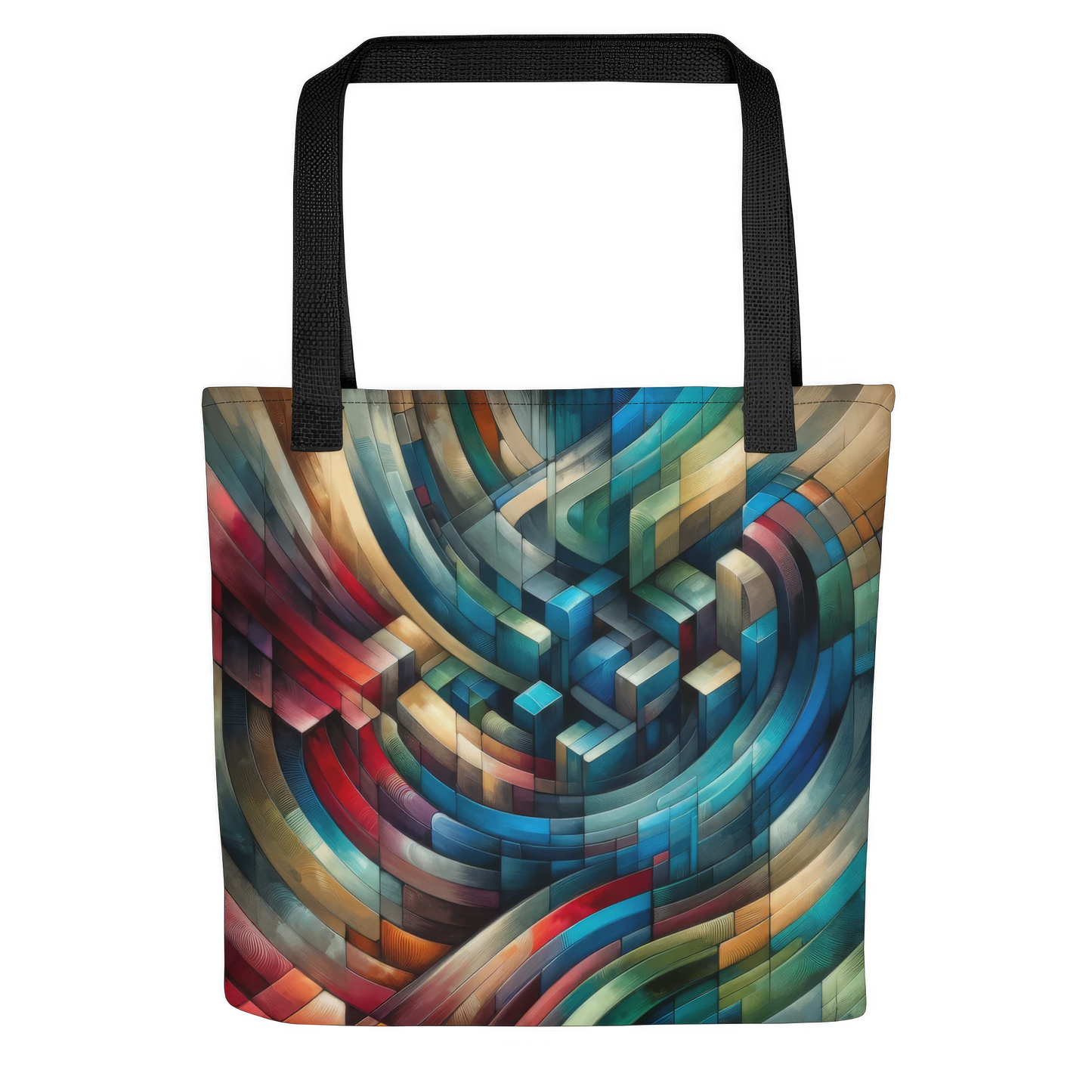 Abstract Art Tote Bag: Continuum Canvas