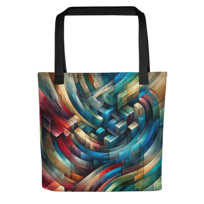 Abstract Art Tote Bag: Continuum Canvas