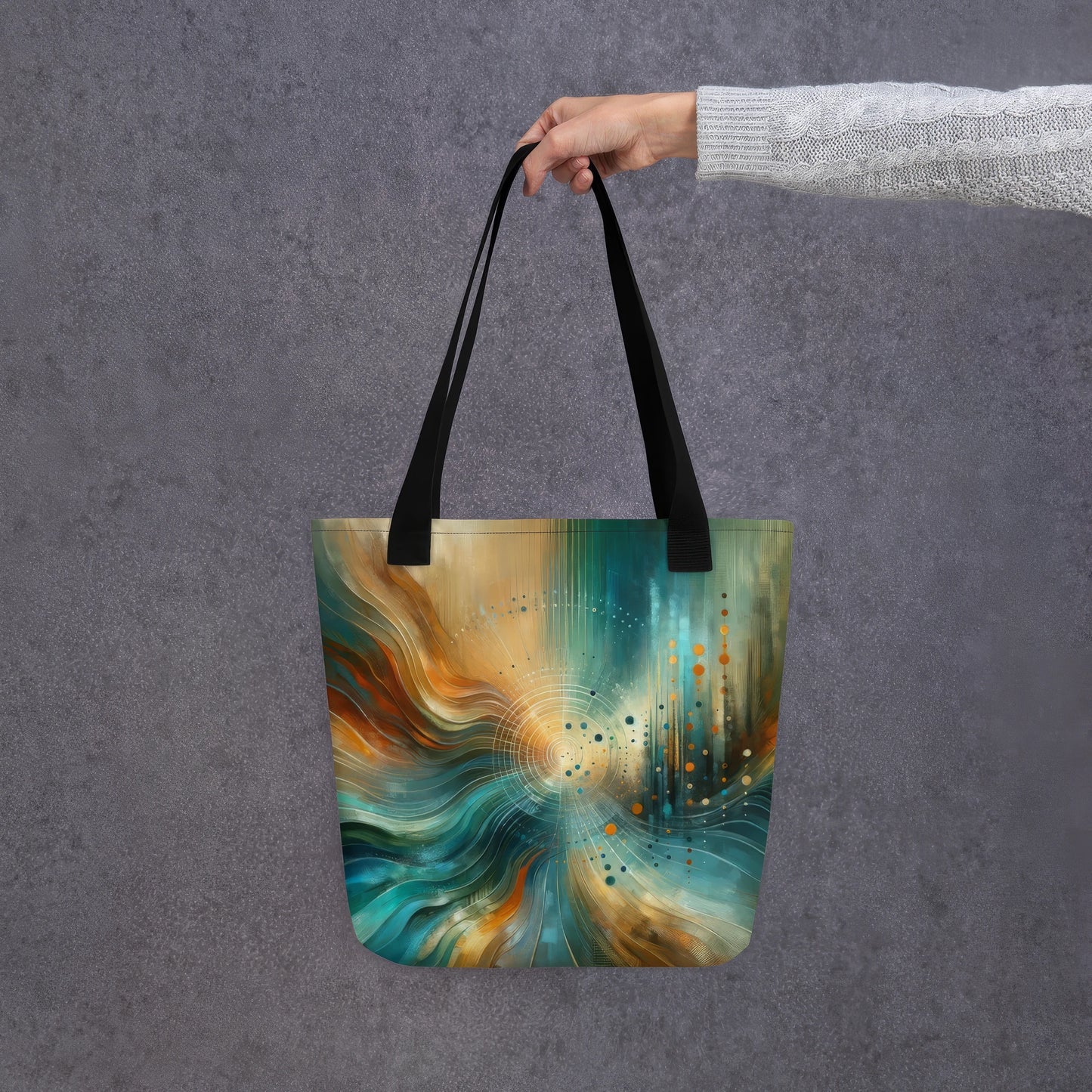 Abstract Art Tote Bag: Anticipatory Echoes