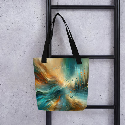 Abstract Art Tote Bag: Anticipatory Echoes