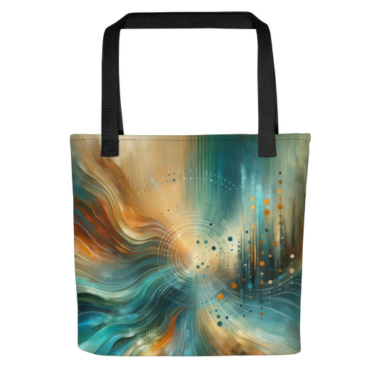 Abstract Art Tote Bag: Anticipatory Echoes