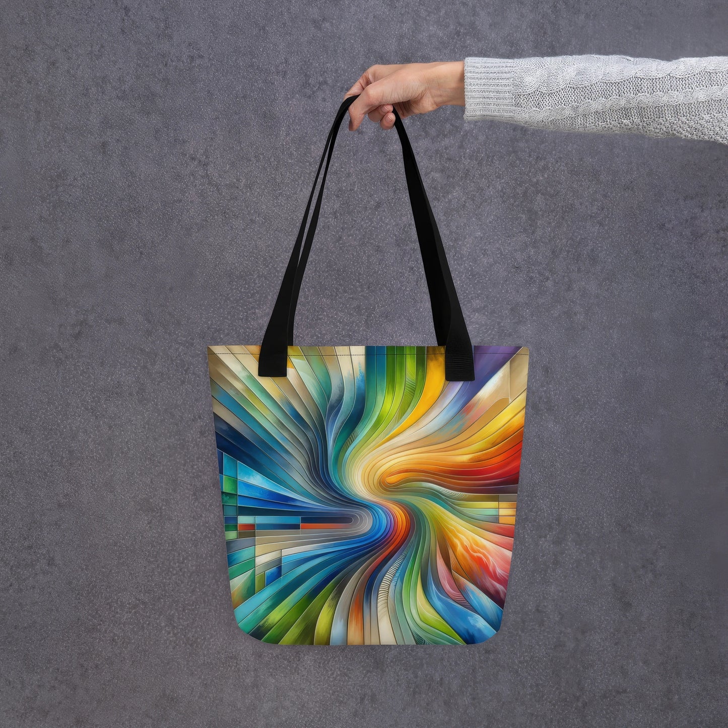 Abstract Art Tote Bag: Evolutive Spectrum