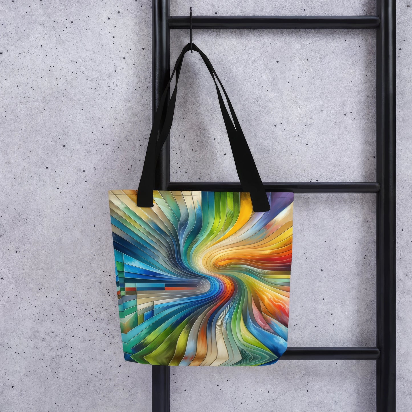 Abstract Art Tote Bag: Evolutive Spectrum