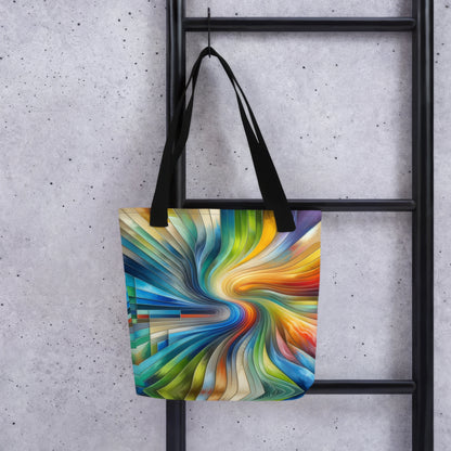 Abstract Art Tote Bag: Evolutive Spectrum