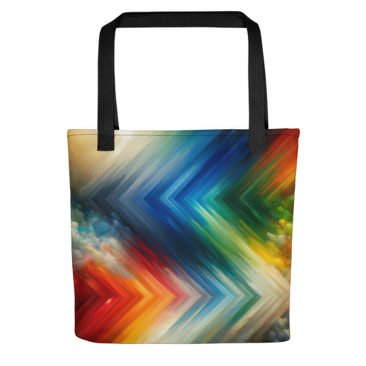 Abstract Art Tote Bag: Spectrum of Sentience