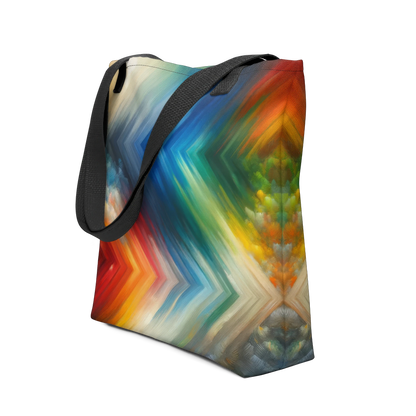 Abstract Art Tote Bag: Spectrum of Sentience