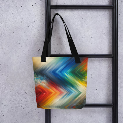 Abstract Art Tote Bag: Spectrum of Sentience