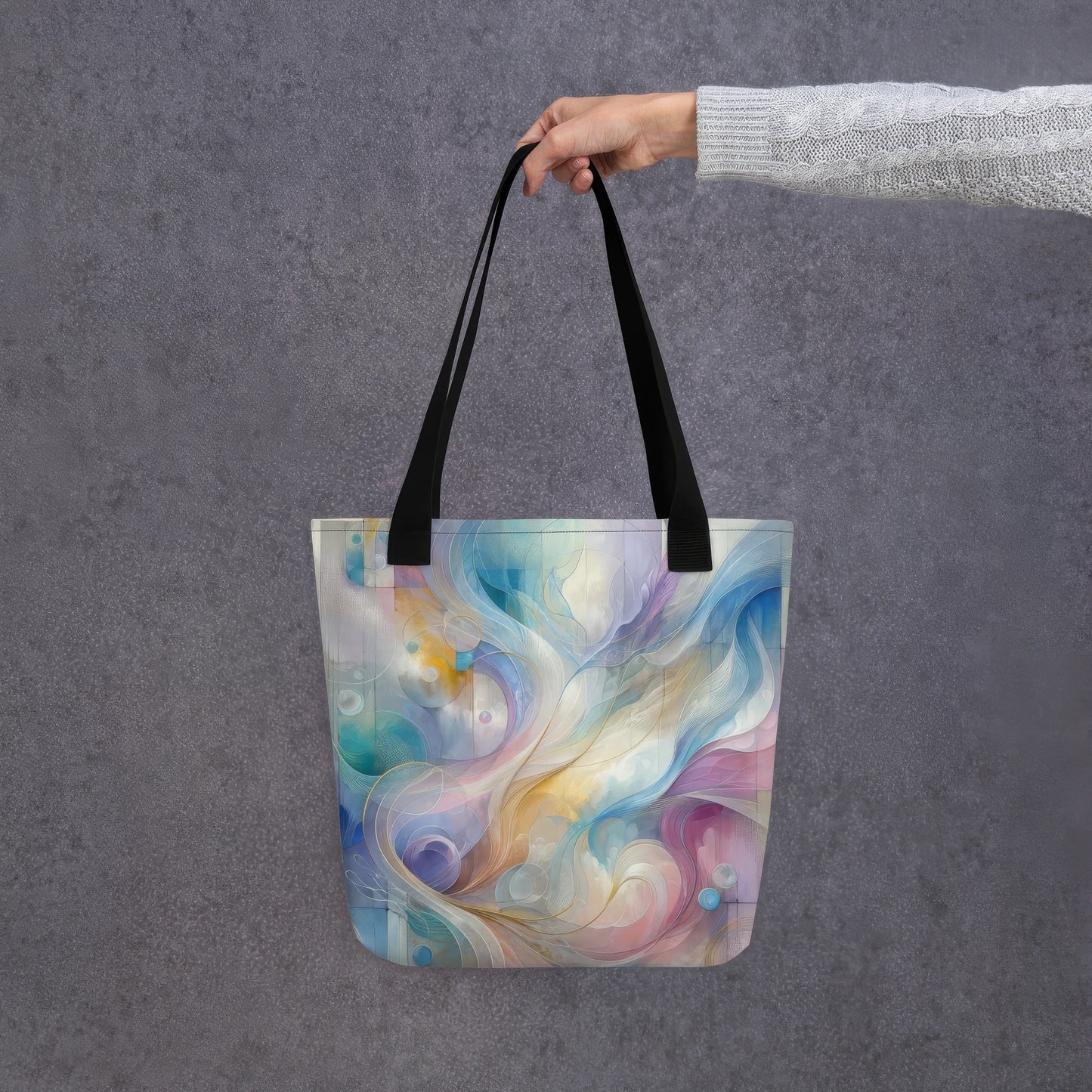 Abstract Art Tote Bag: Resonance of Realms