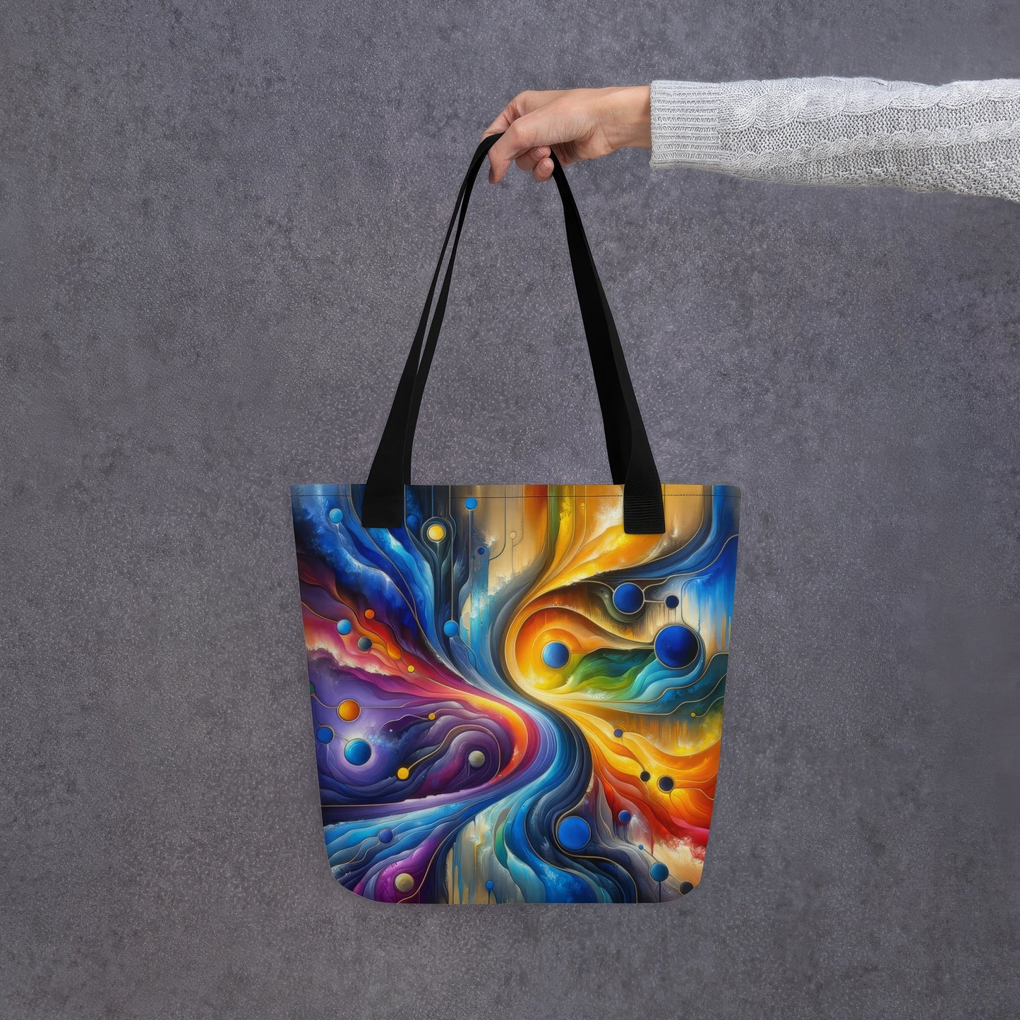 Abstract Art Tote Bag: Continuum of Connection