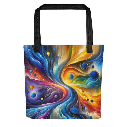 Abstract Art Tote Bag: Continuum of Connection