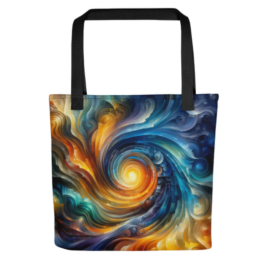 Abstract Art Tote Bag: Convergence of Consciousness