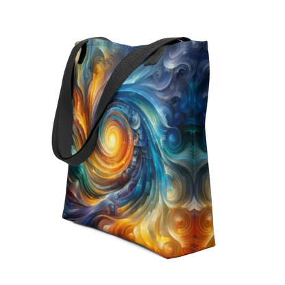 Abstract Art Tote Bag: Convergence of Consciousness