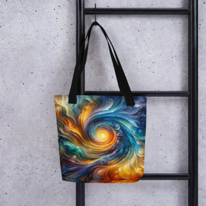 Abstract Art Tote Bag: Convergence of Consciousness