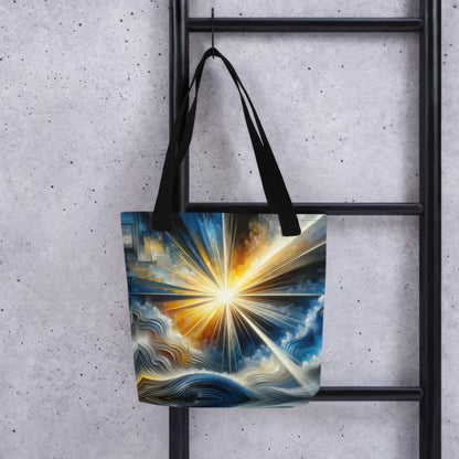 Abstract Art Tote Bag: Illuminated Understanding