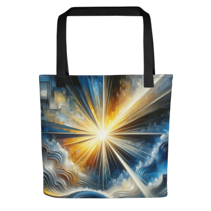 Abstract Art Tote Bag: Illuminated Understanding