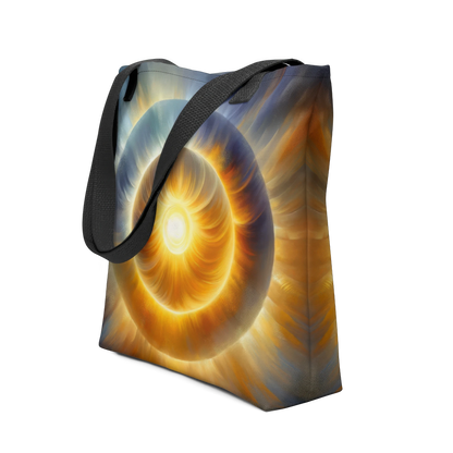 Abstract Art Tote Bag: Radiance of Compassion