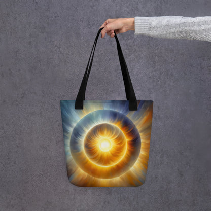 Abstract Art Tote Bag: Radiance of Compassion