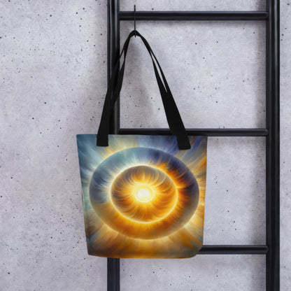 Abstract Art Tote Bag: Radiance of Compassion