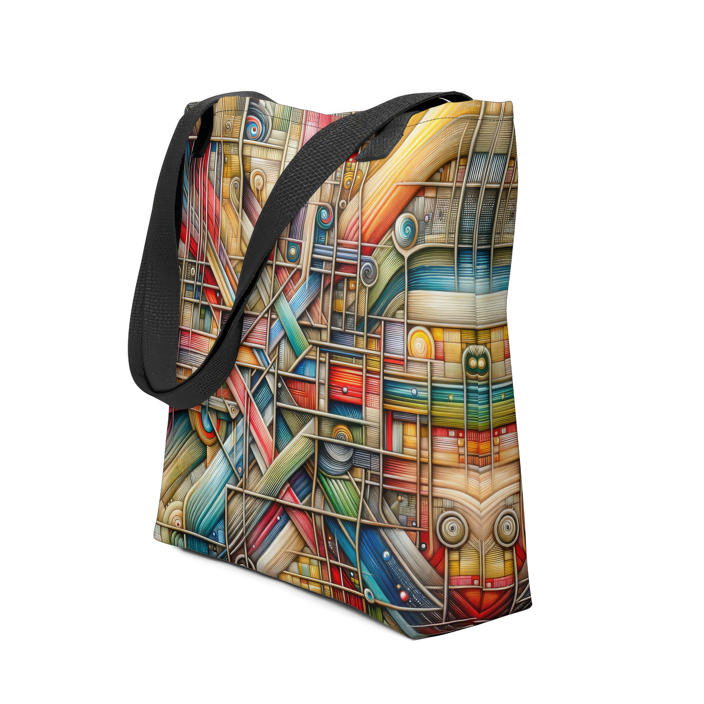 Abstract Art Tote Bag: The Connected Tapestry