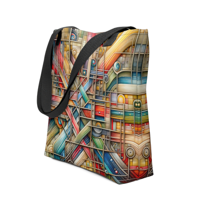 Abstract Art Tote Bag: The Connected Tapestry